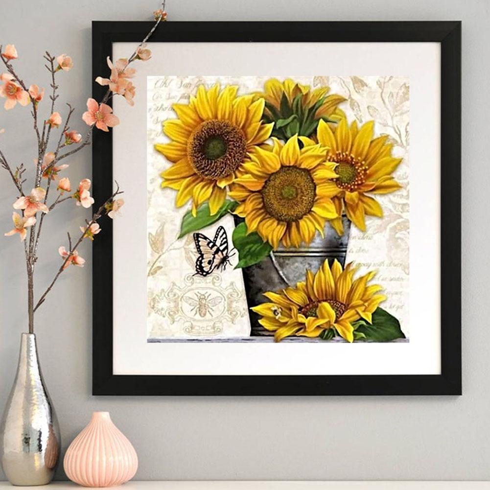 Sunflower 5D DIY Full Drill Diamond Painting Embroidery Kits Cross Stitch