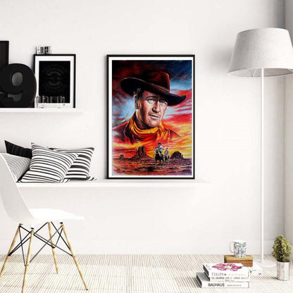 5D DIY Full Drill Diamond Painting Cowboy Cross Stitch Embroidery Wall Art