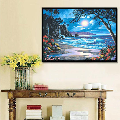 5D DIY Diamond Painting Moon Tide Embroidery Full Drill Cross Stitch Kits