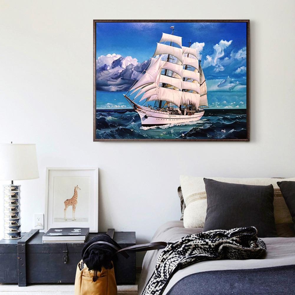 5D DIY Full Drill Diamond Painting Ocean Ship Cross Stitch Embroidery Kits