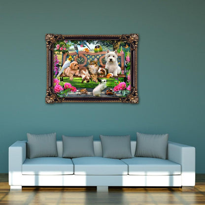 5D DIY Diamond Painting Animal Park Cross Stitch Embroidery Rhinestones