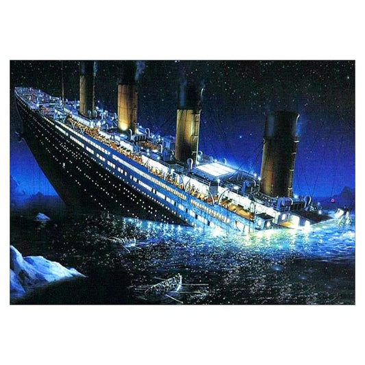 DIY Full Drill Diamond Painting Titanic Cross Stitch Embroidery Mosaic Kit