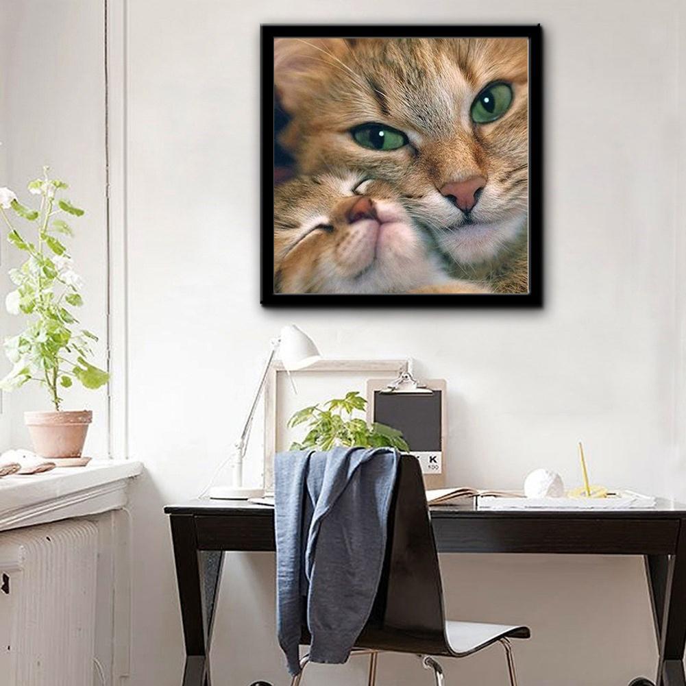 5D DIY Full Drill Diamond Painting Cat Cross Stitch Embroidery Mosaic Craft