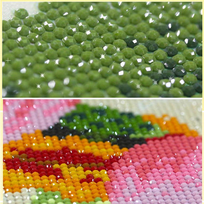 5D DIY Full Drill Diamond Painting Pink Peafowl Cross Stitch Embroidery Kit