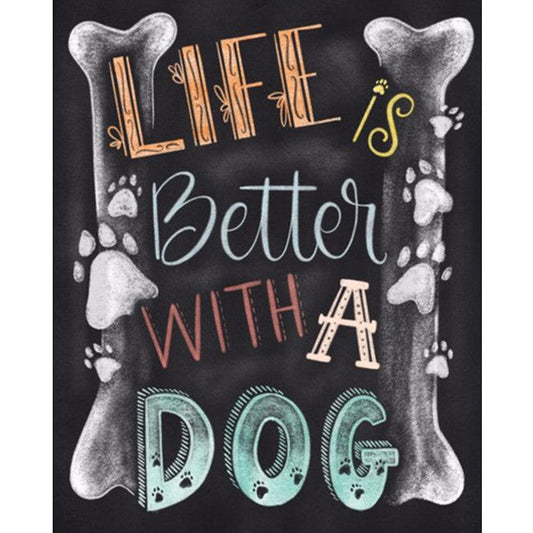 5D DIY Full Drill Diamond Painting Life Letters Cross Stitch Embroidery Kit
