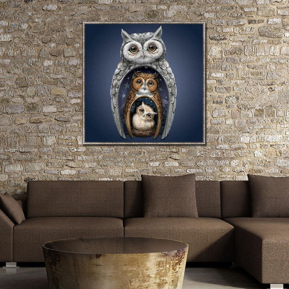 Owl - Full Round Drill Diamond Painting