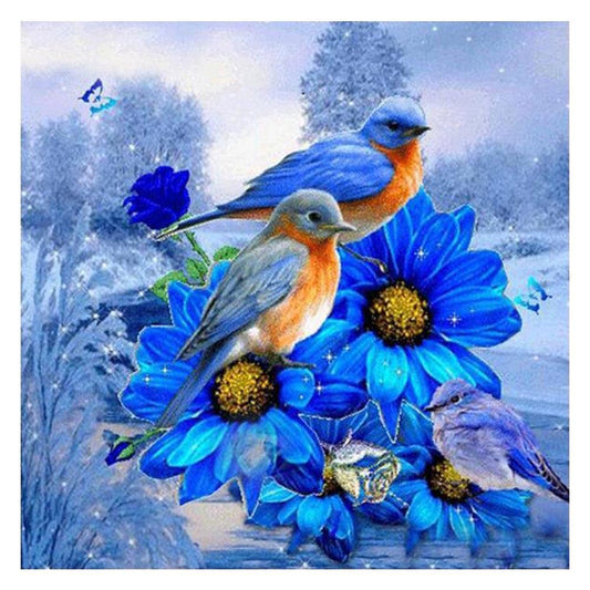 5D DIY Full Drill Diamond Painting Birds Cross Stitch Embroidery Mosaic Kit