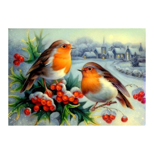 5D 2 Birds Diamond Painting Embroidery DIY Cross Stitch Home Decorate Gift