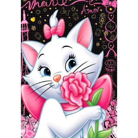 5D DIY Full Drill Diamond Painting Cute Cat Cross Stitch Embroidery Mosaic