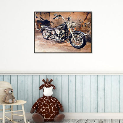 5D DIY Full Drill Square Diamond Painting Motorcycle Cross Stitch Mosaic