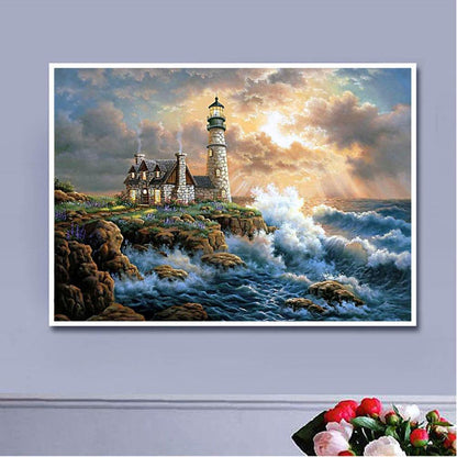 Lighthouse DIY Full Drill Diamond Painting Embroidery Kit Cross Stitch Art