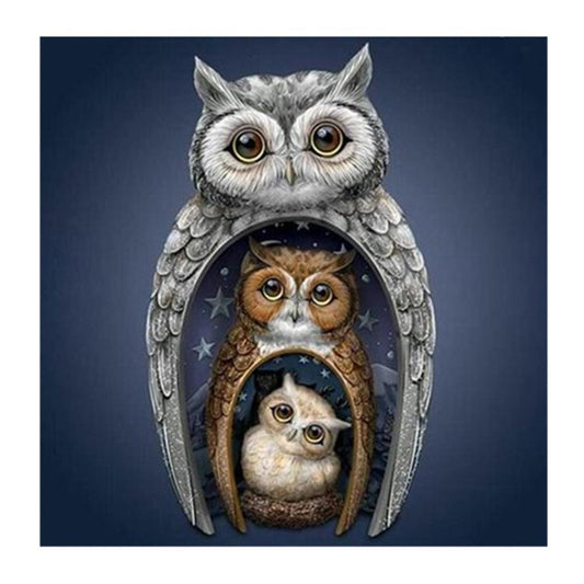 Owl - Full Round Drill Diamond Painting