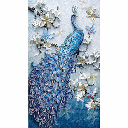 (30*50cm)Peacock - Crystal Rhinestone Diamond Painting