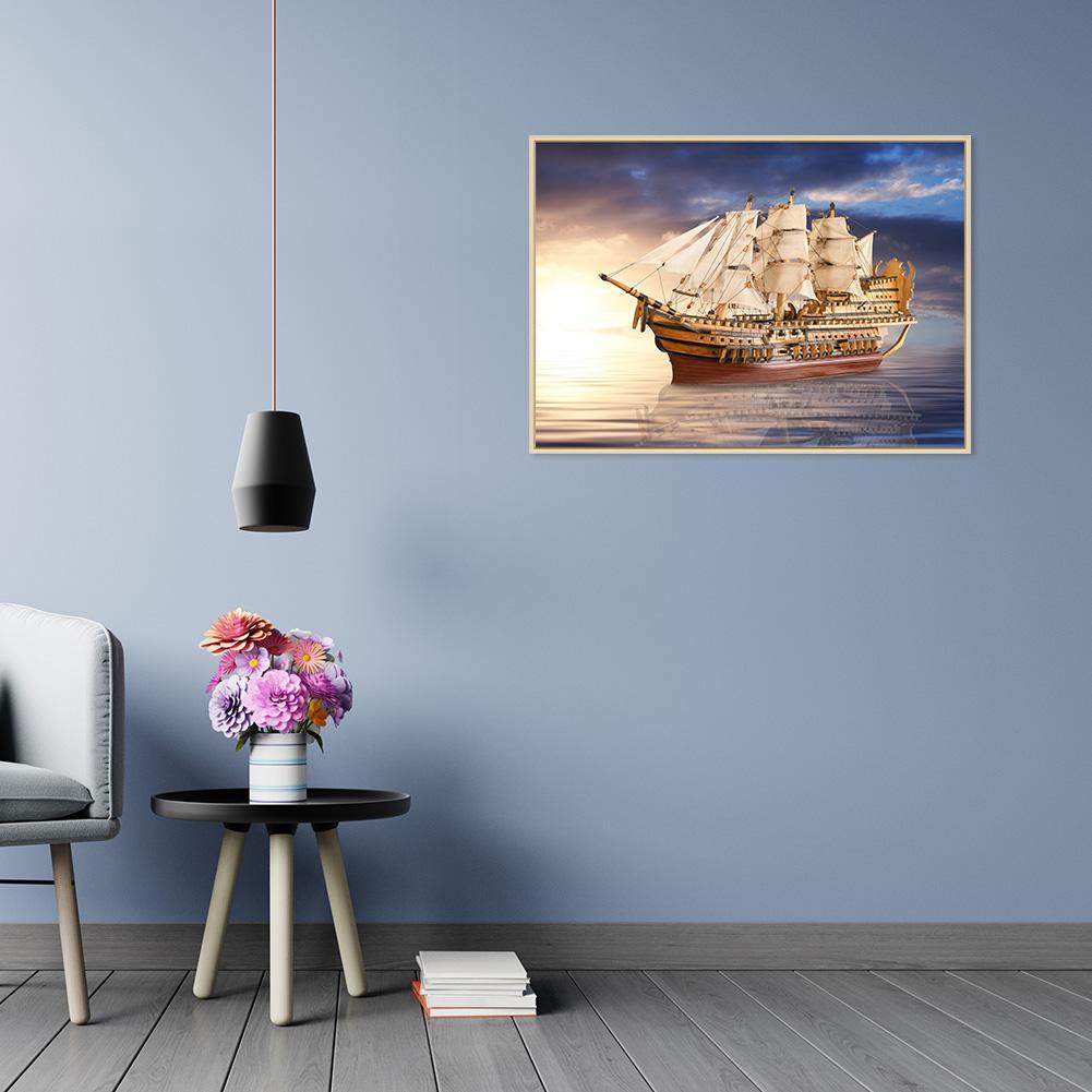 Sun Ship - Full Round Drill Diamond Painting