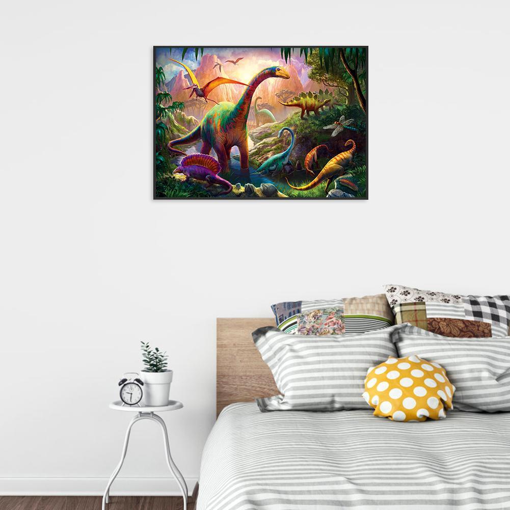 5D DIY Full Drill Diamond Painting Dinosaurs Cross Stitch Embroidery Mosaic