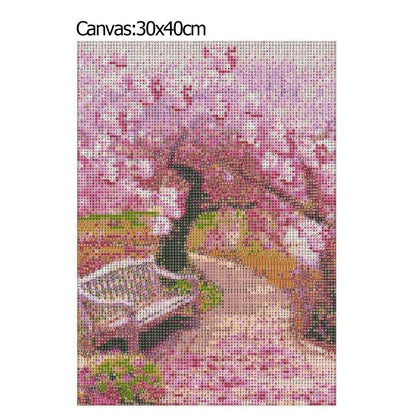 Peach Tree - Full Round Drill Diamond Painting