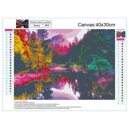 River Scenery - Full Round Drill Diamond Painting