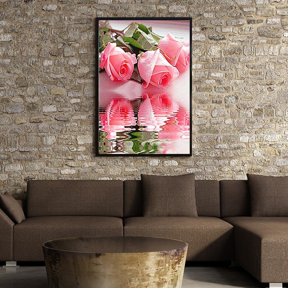 5D DIY Round Drill Diamond Painting Rose Cross Stitch Embroidery Mosaic Kit