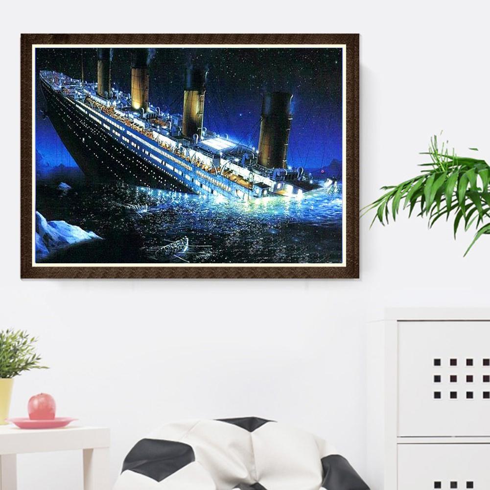 DIY Full Drill Diamond Painting Titanic Cross Stitch Embroidery Mosaic Kit