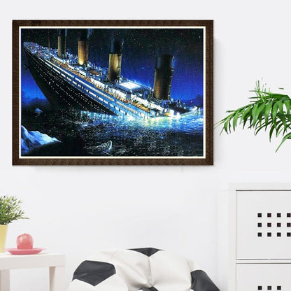 DIY Full Drill Diamond Painting Titanic Cross Stitch Embroidery Mosaic Kit
