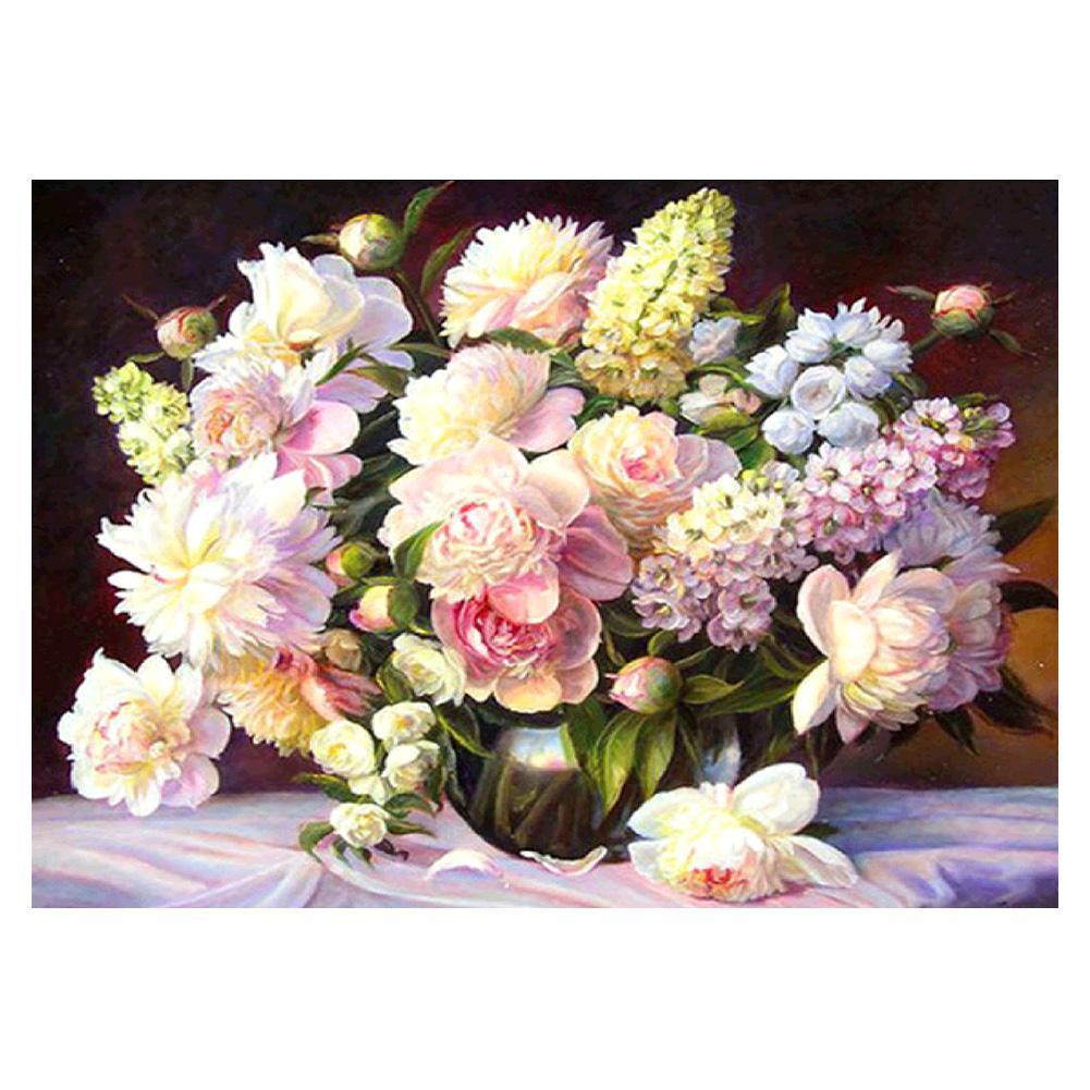 Warm Flowers - Full Round Drill Diamond Painting