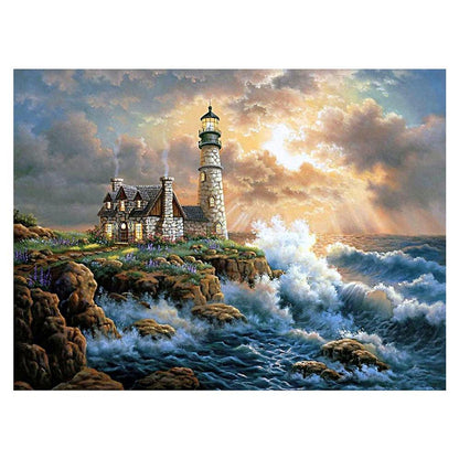 Lighthouse DIY Full Drill Diamond Painting Embroidery Kit Cross Stitch Art