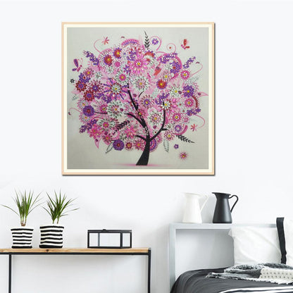 5D DIY Special Shaped Diamond Painting Tree Cross Stitch Embroidery Kit