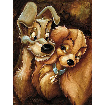 5D DIY Full Drill Diamond Painting Dog Cross Stitch Embroidery Mosaic Kit