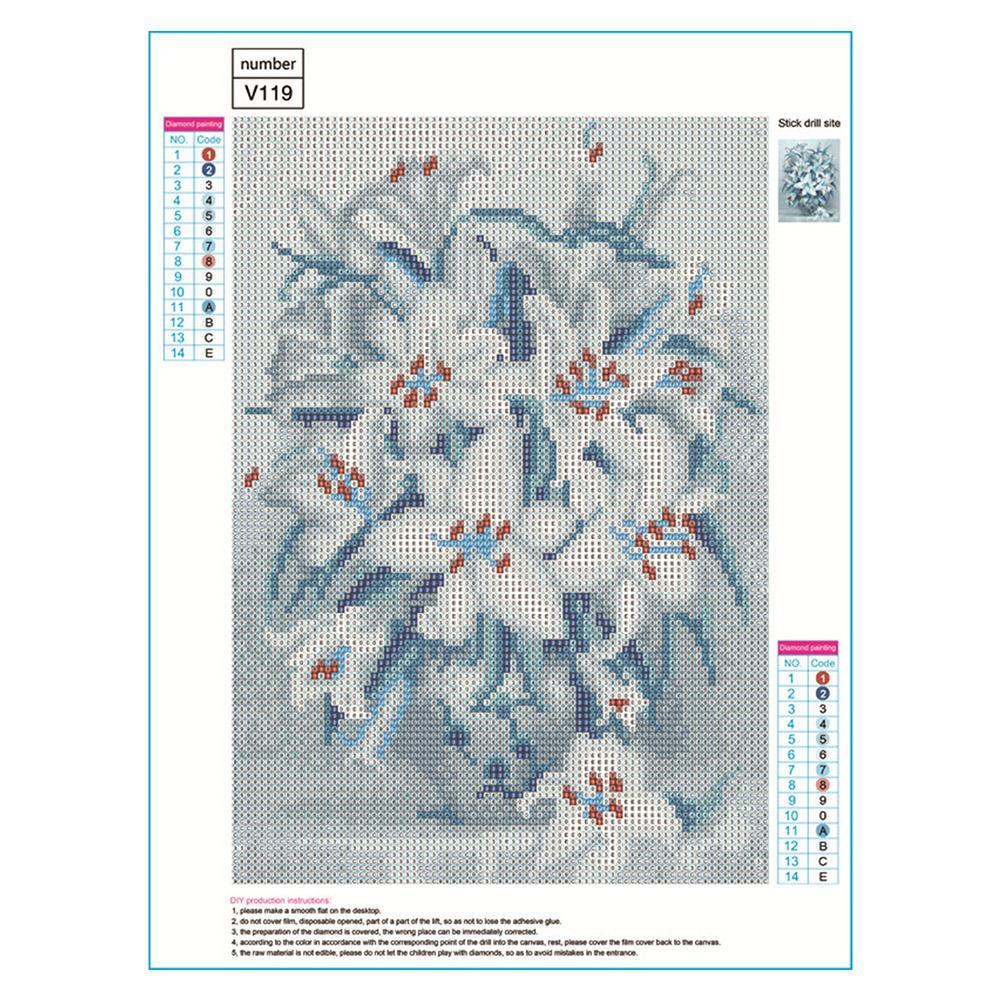 Lily Flower - Full Drill Diamond Painting