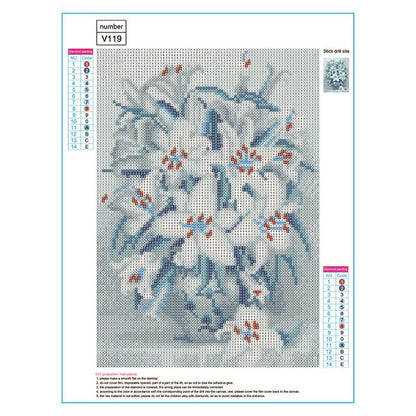 Lily Flower - Full Drill Diamond Painting