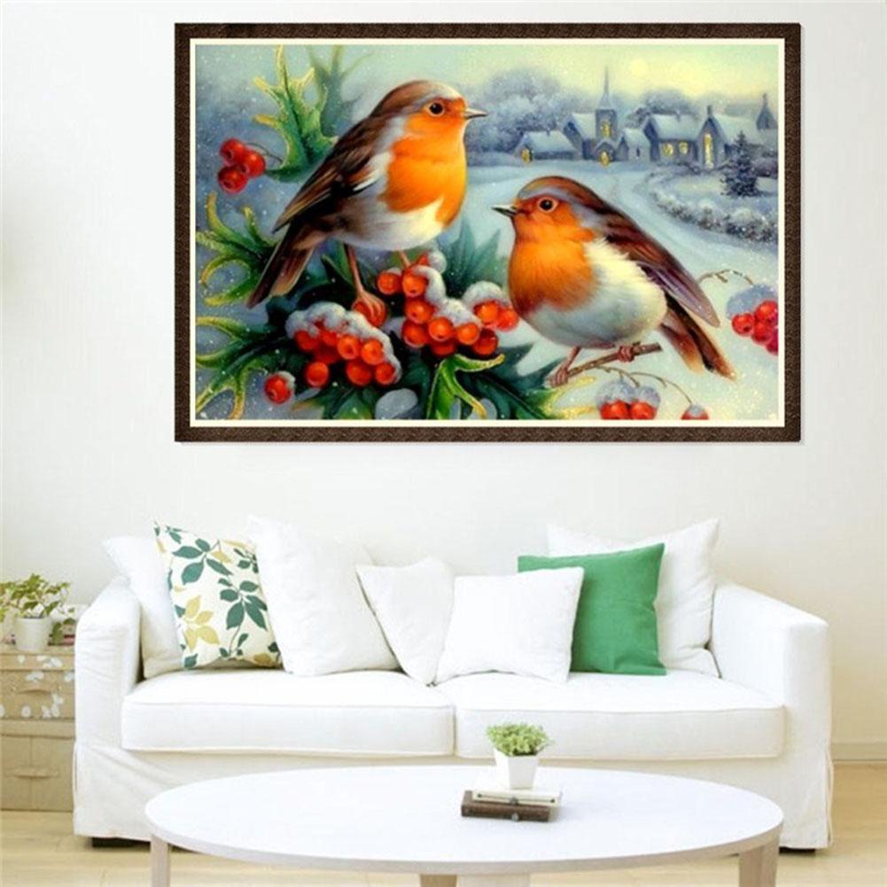 5D 2 Birds Diamond Painting Embroidery DIY Cross Stitch Home Decorate Gift