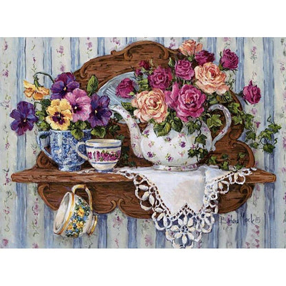 Flower - Full Round Drill Diamond Painting