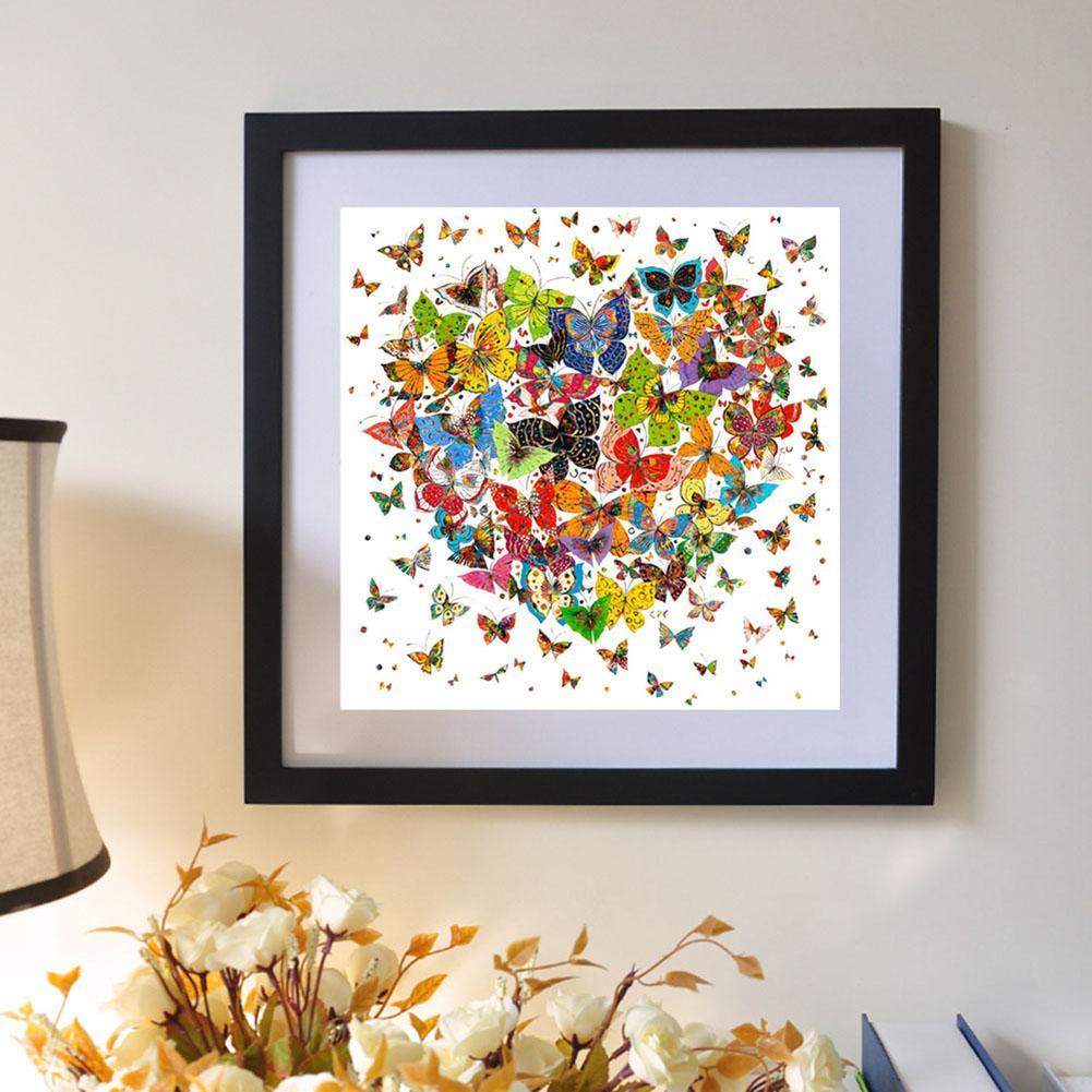 Butterfly Heart - Full Round Drill Diamond Painting