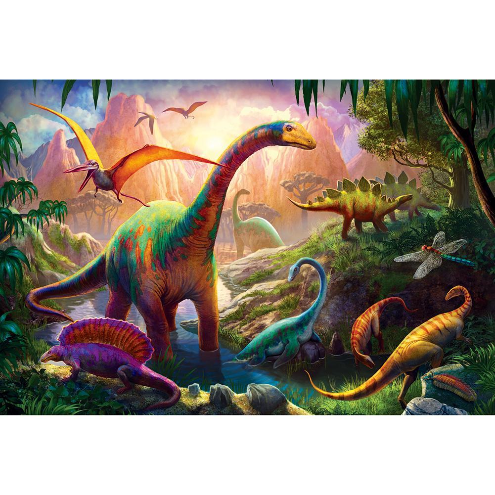 5D DIY Full Drill Diamond Painting Dinosaurs Cross Stitch Embroidery Mosaic