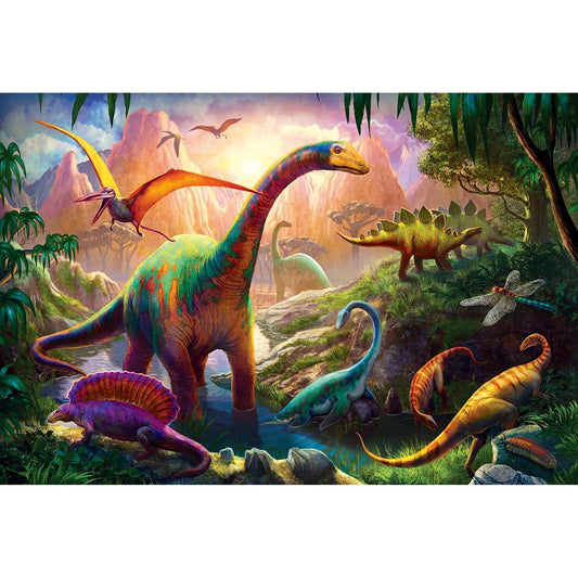 5D DIY Full Drill Diamond Painting Dinosaurs Cross Stitch Embroidery Mosaic