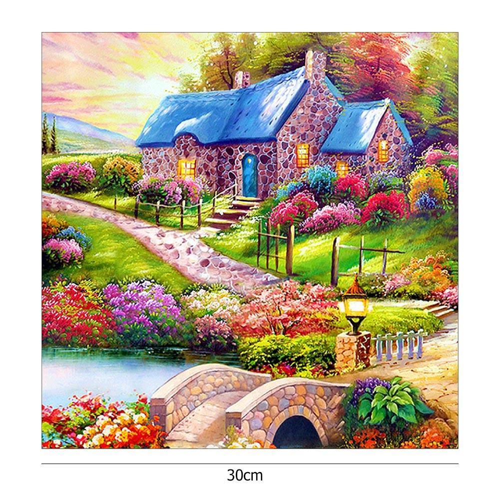 5D DIY Full Drill Diamond Painting Cross Stitch Embroidery (Colorful Garden