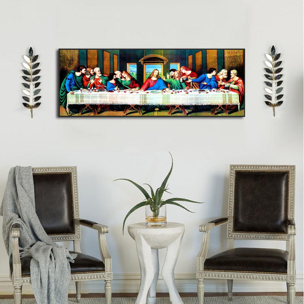 (80*30cm)The Last Supper - Full Round Drill Diamond Painting