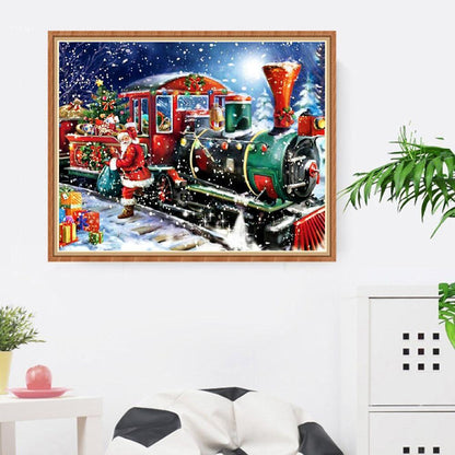 Christmas Train - Full Round Drill Diamond Painting