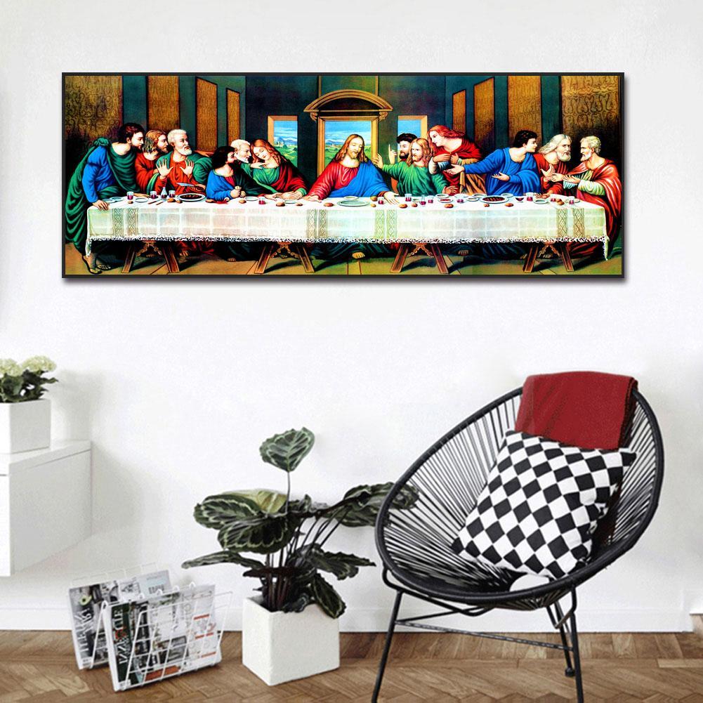 (80*30cm)The Last Supper - Full Round Drill Diamond Painting