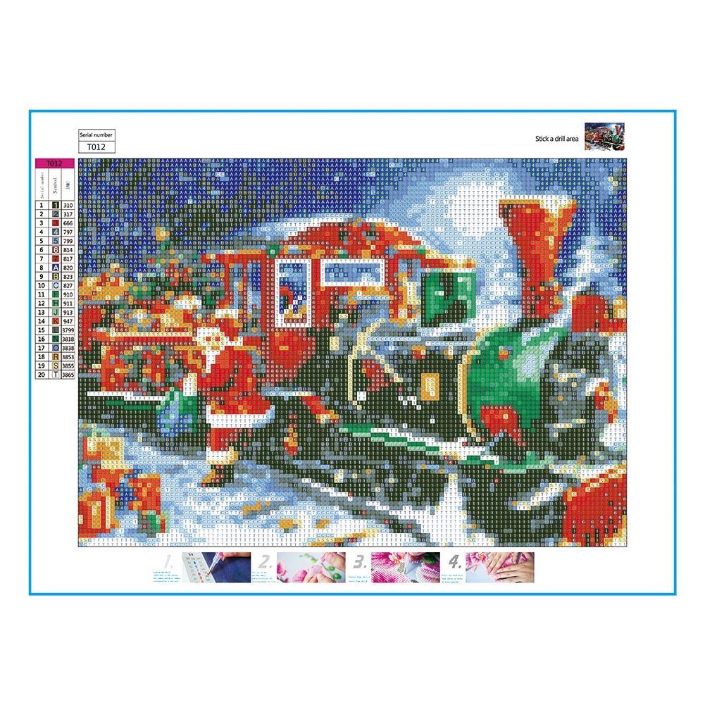 Christmas Train - Full Round Drill Diamond Painting