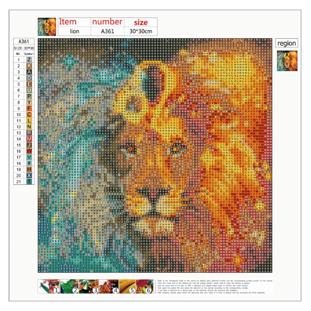 Leo - Full Round Drill Diamond Painting