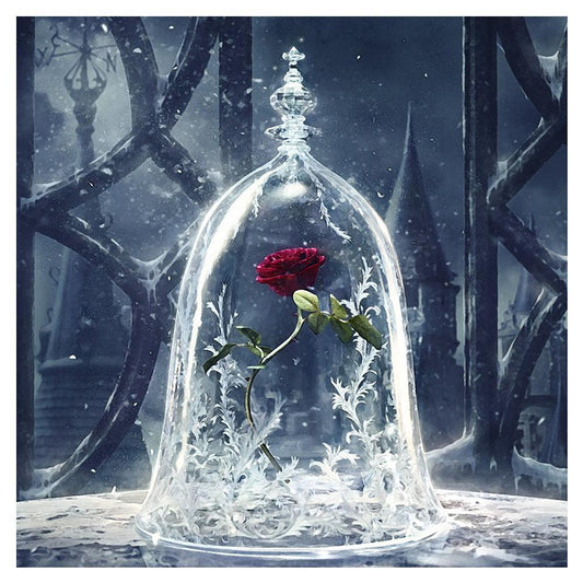 Red Rose 5D Diamond DIY Painting Kit Home Decor Craft 30 X 30cm
