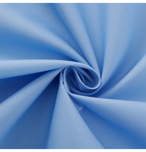 100% Cotton Woven Solid Dyed 40x40s 133*72 Poplin Fabrics For Clothing Shirt Fabric