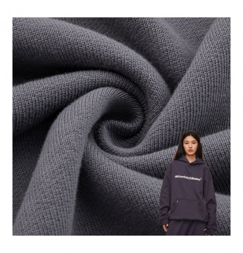 Wholesale Heavyweight French Terry Hoodie Fabric Textile Raw Material Organic 100% Cotton Knit French Terry Fabric