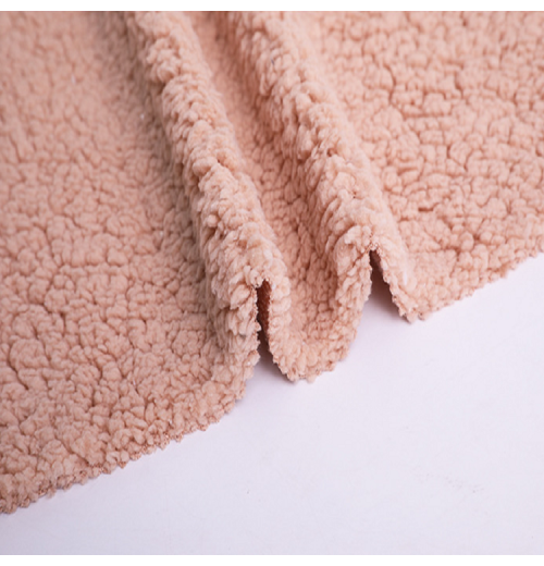 High Quality 100%polyester 380gsm Two Side Plush Fabric Shu Velveteen Fabric For Garment