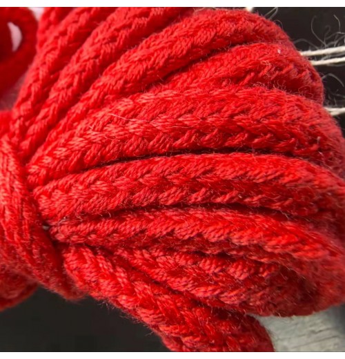 Hot Sell High Quality Woven Cotton 6.5mm Tear Resistant Multi-Purpose 100% Cotton Rope