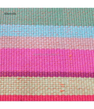 Made in India Eco-Friendly Cool Cotton Fabric for Uniform Hand Knitted Stripe Fabric